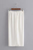 Solid Knot Slit Skirts