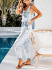 COURTNEY POCKETED SLEEVELESS DENIM JUMPSUIT - DENIM