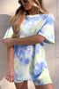 Tie Dye Short Sleeve T Shirt Short Set