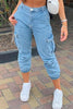 Pockets Denim Joggers