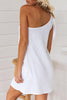 Bow Tie One Shoulder Mini Dress