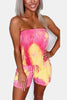 Strapless Tie Dye Romper