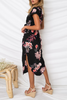 Casual Print Patchwork Irregular Dress Dresses