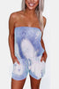 Strapless Tie Dye Romper