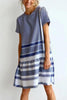 Print Short Sleeve Loose Dress