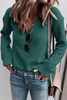 Casual Solid Patchwork V Neck Sweaters(6 Colors)