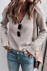 Casual Solid Patchwork V Neck Sweaters(6 Colors)
