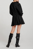 Casual Solid Patchwork O Neck Waist Skirt Dresses