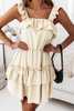 Ruffles Off the Shoulder Cake Skirt Dresses