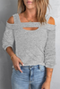 Casual Solid Patchwork Square Collar Tops(7 Colors)
