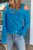 Casual Solid Patchwork Square Collar Tops(7 Colors)