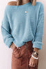 Fashion Casual Solid Patchwork O Neck Tops