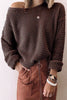 Fashion Casual Solid Patchwork O Neck Tops