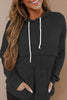 Everything's Rosy Ribbed Hooded Top