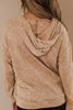 Everything's Rosy Ribbed Hooded Top
