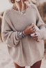 Casual Street Solid Color O Neck Sweaters(6 Colors)