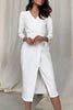 Celebrities Elegant Solid Frenulum Asymmetrical Solid Color V Neck Asymmetrical Dresses