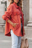 Street Elegant Solid Patchwork Pocket Shirt Collar Outerwear(3 Colors)