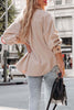 Street Elegant Solid Patchwork Pocket Shirt Collar Outerwear(3 Colors)