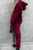 Casual Solid Pocket Solid Color Long Sleeve Two Pieces