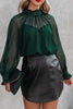 Sexy Elegant Solid Patchwork Turtleneck Tops
