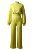 Casual Solid Color Half A Turtleneck Straight Jumpsuits(3 Colors)