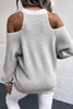 Casual Buckle Solid Color V Neck Sweaters(4 Colors)