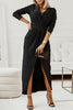 Sweet Elegant Solid Bronzing Sequins V Neck One Step Skirt Dresses(3 Colors)