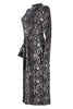 Sexy Print Printing Half A Turtleneck Printed Dress Dresses