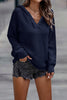 Casual Solid Color V Neck Sweaters(5 Colors)