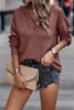 Casual Solid Color V Neck Sweaters(5 Colors)