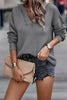 Casual Solid Color V Neck Sweaters(5 Colors)