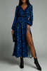 Elegant College Print Printing V Neck A Line Dresses(3 Colors)
