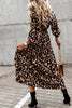 Elegant College Print Printing V Neck A Line Dresses(3 Colors)