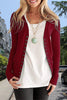 Casual Solid Buttons Solid Color Cardigan Collar Tops