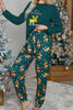 Casual Living Print Printing O Neck Long Sleeve Two Pieces