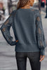 Casual Solid Lace V Neck Tops