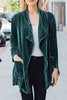 Casual Street Solid Solid Color Turn-back Collar Outerwear
