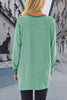Casual Elegant Solid Contrast O Neck Tops
