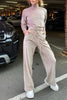 Casual Solid Solid Color Turtleneck Long Sleeve Two Pieces