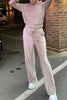 Casual Solid Solid Color Turtleneck Long Sleeve Two Pieces