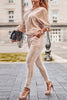 Casual Solid Pocket Cardigan Collar Long Sleeve Two Pieces