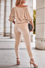 Casual Solid Pocket Cardigan Collar Long Sleeve Two Pieces