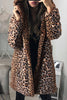 Casual Daily Leopard Printing Hooded Collar Outerwear