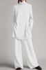 Casual Solid Solid Color Turtleneck Two Pieces