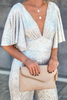Street Patchwork Sequins V Neck Boot Cut Jumpsuits