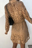 Sexy Elegant Solid Hollowed Out Turndown Collar A Line Dresses
