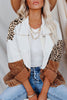 Casual Patchwork Camouflage Print Tassel Buckle Turndown Collar Outerwear(4 Colors)
