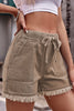 Casual Street Solid Pocket Frenulum Straight Mid Waist Solid Color Bottoms