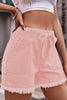 Casual Street Solid Pocket Frenulum Straight Mid Waist Solid Color Bottoms